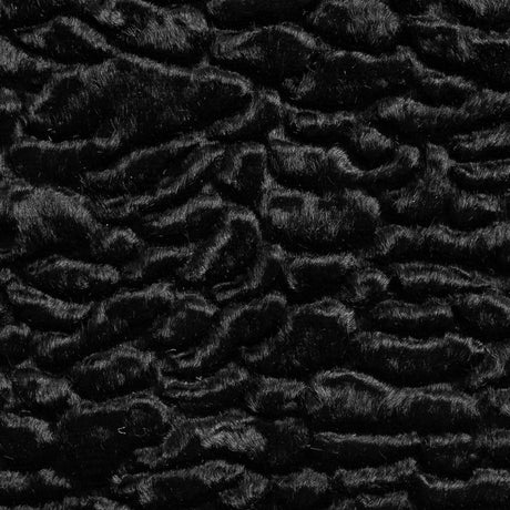 Faux Persian Lamb Fur - Black