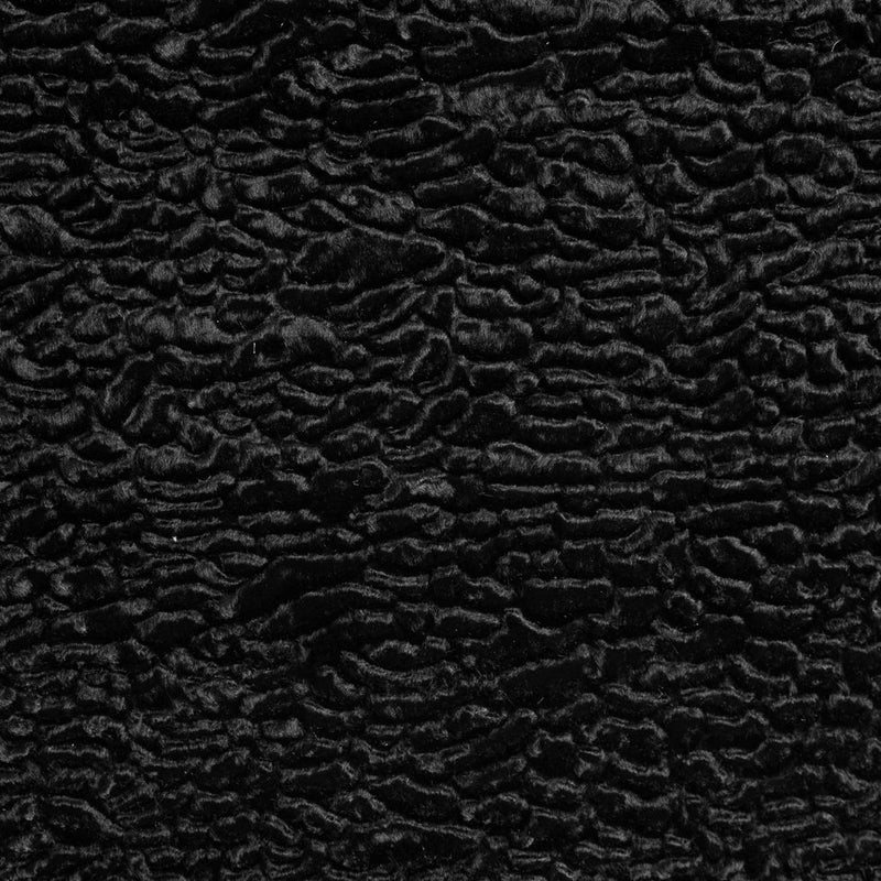 Faux Persian Lamb Fur - Black