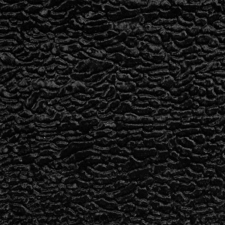 Faux Persian Lamb Fur - Black