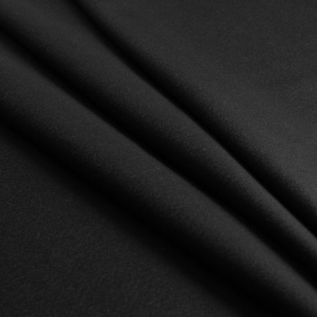 100% Cashmere Suiting Fabric - Black - Made in Italy