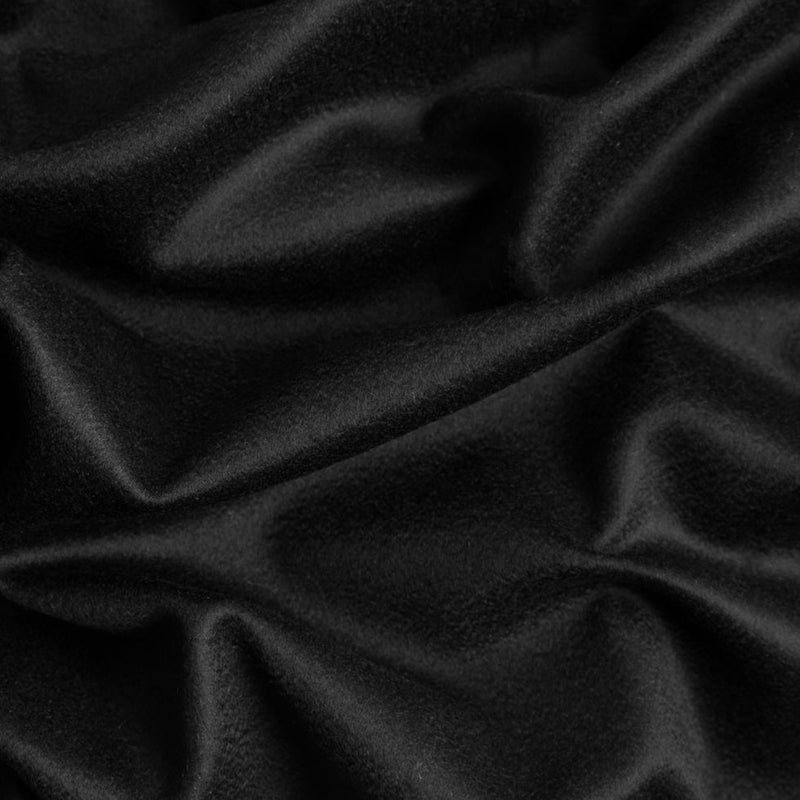 100% Cashmere Suiting Fabric - Black - Made in Italy