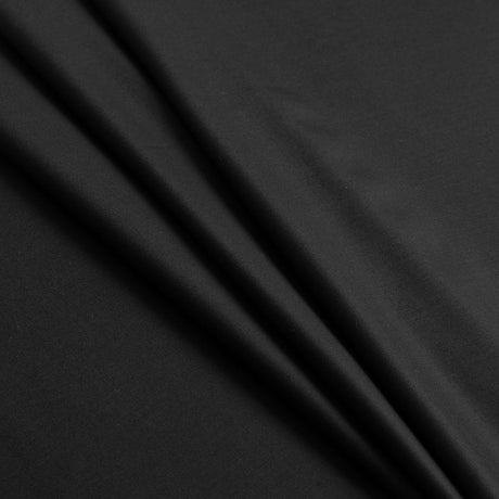 Super 160 Wool Suiting - Black
