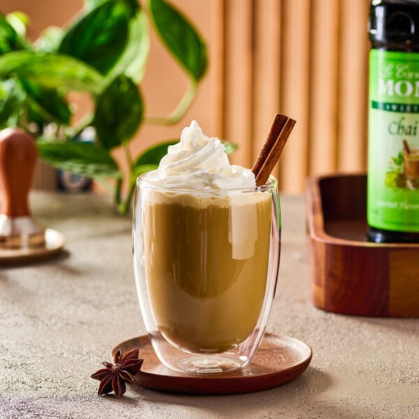 Monin 750 mL Chai Tea 7:1 Concentrate - 12/Case