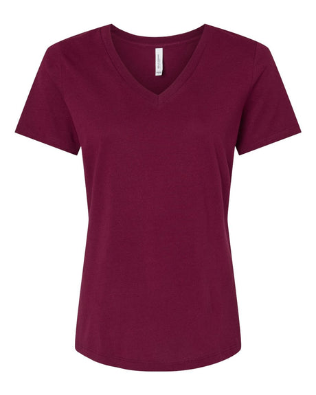 BELLA + CANVAS® Women’s Jersey Relaxed Short Sleeve V-Neck T-shirt