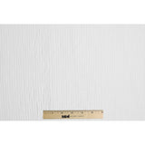 Italian White Textured Cotton-Poly Woven