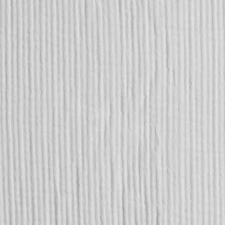 Italian White Textured Cotton-Poly Woven