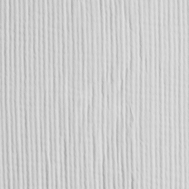 Italian White Textured Cotton-Poly Woven