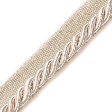 Ivory Cotton Blend Twisted Cord Trim - 0.25"