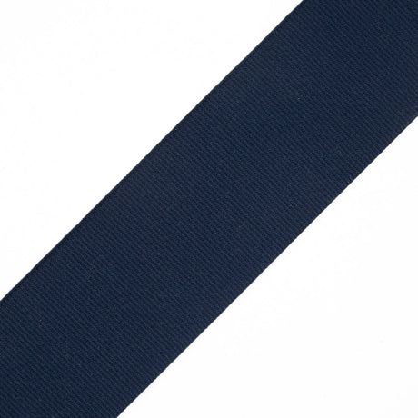 Navy Stretch Grosgrain - 2"