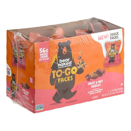 Bear Naked Fruit and Nut Medley Granola To-Go Packs 3.7 oz. - 36/Case
