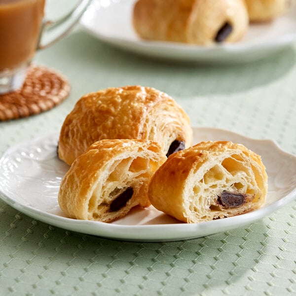 LeCoq Cuisine Ready-to-Bake Small Chocolate Croissant 1.1 oz. - 240/Case