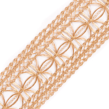 Metallic Gold Crochet Trim - 1.5"
