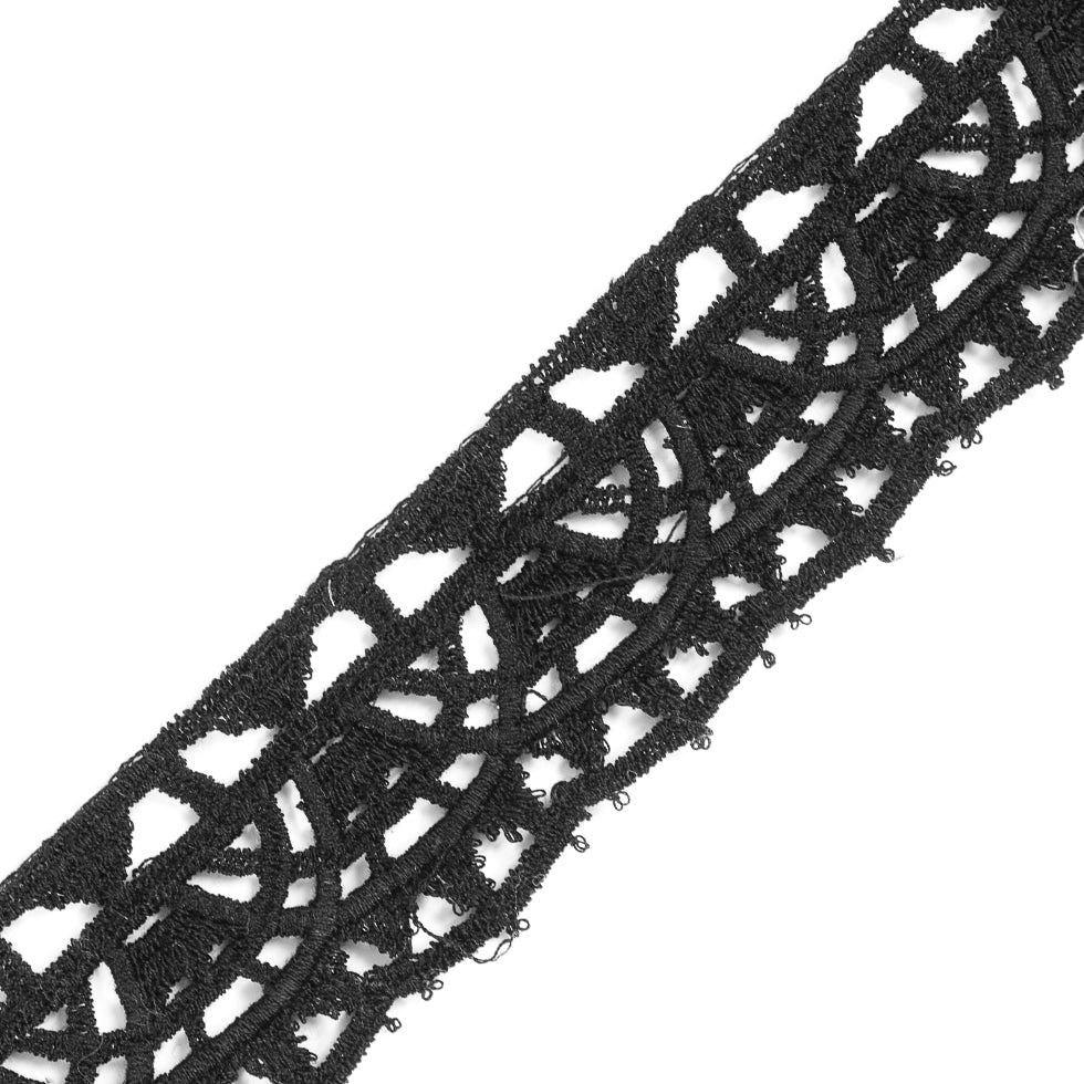 Black Venise Lace Trim - 1.625"
