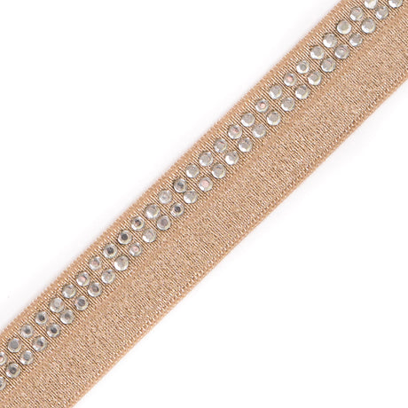 Gold Fancy Elastic Trim - 0.875"