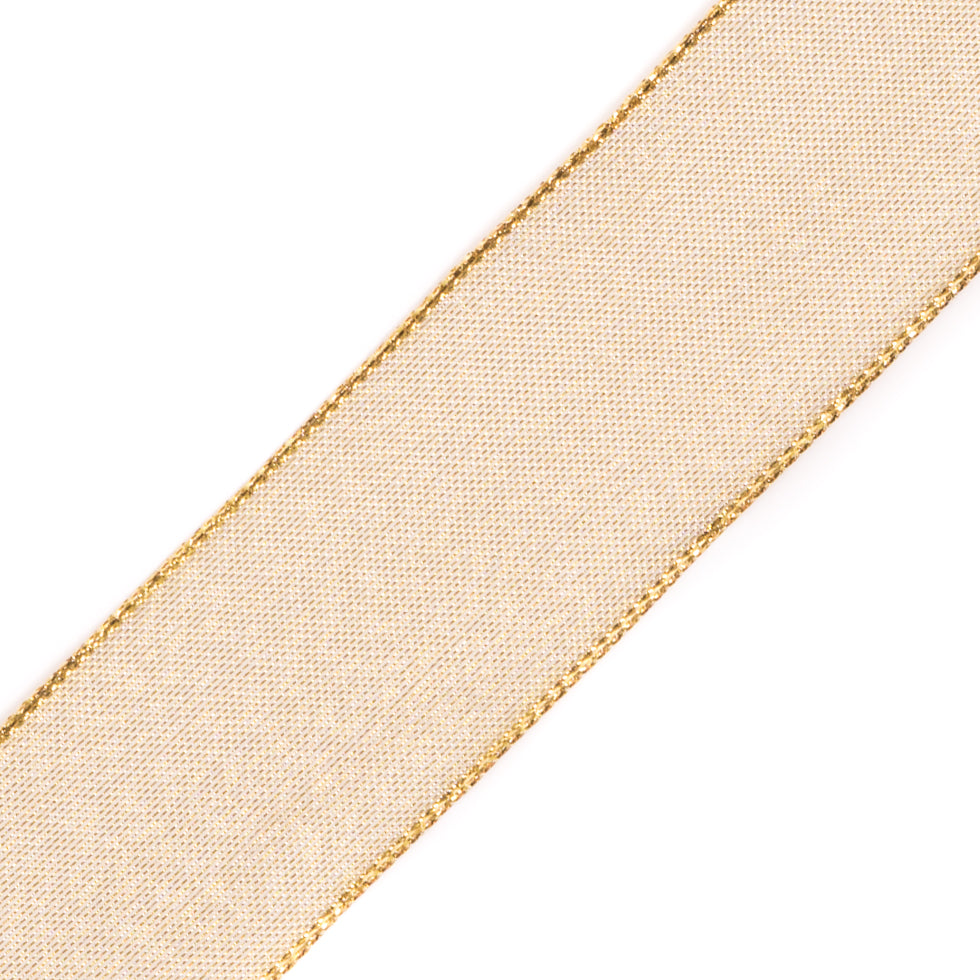 Gold Wire-Edge Ribbon - 1.5"