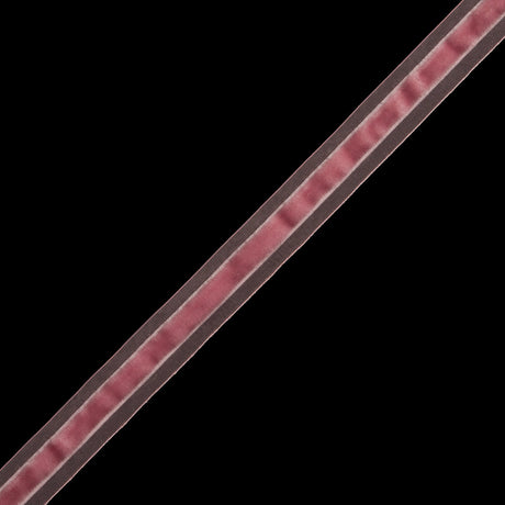 Pink Velvet and Sheer Ribbon - 0.625"