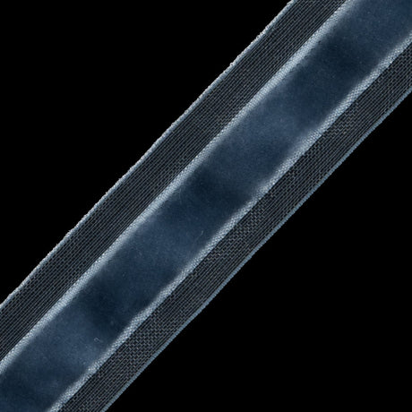 Blue Velvet and Sheer Ribbon - 0.625"