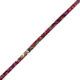 Italian Red and Purple Floral Cotton Tubing - 0.25"