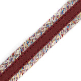 Italian Red Woven Fabric Trim - 0.625"