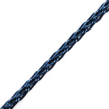 Italian Metallic Navy Crochet Chain - 0.125"