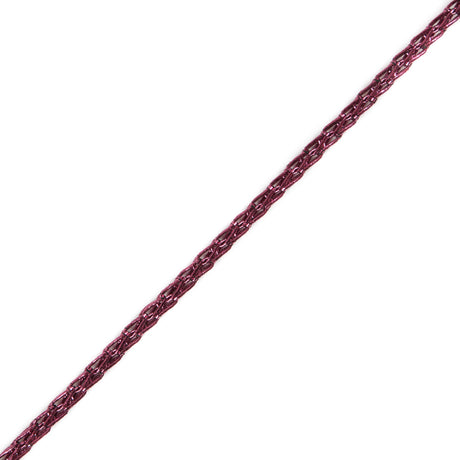 Italian Metallic Magenta Crochet Chain - 0.125"