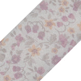 Pink Floral Printed Sheer Ribbon - 1.5"