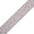Pink Floral Printed Sheer Ribbon - 1.5"