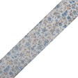 Blue Floral Printed Sheer Ribbon - 1.5"