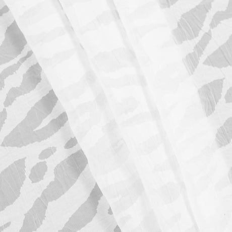 White Polyester Zebra Burnout