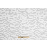 White Polyester Zebra Burnout