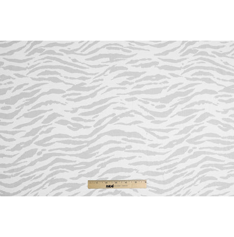 White Polyester Zebra Burnout