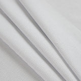 White and Navy Pinstripes Cotton Shirting