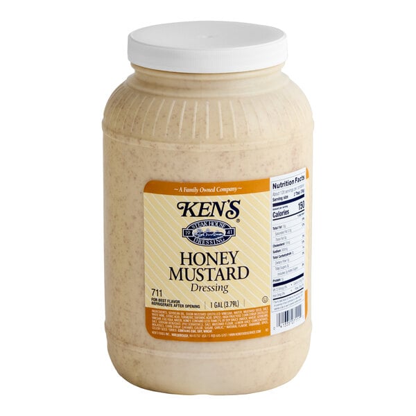 Ken's Foods 1 Gallon Honey Mustard Dressing - 4/Case