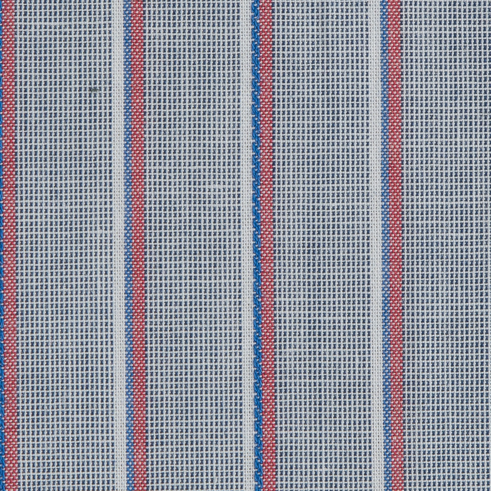 Gray Shadow Striped Cotton Shirting