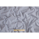 Gray Shadow Striped Cotton Shirting