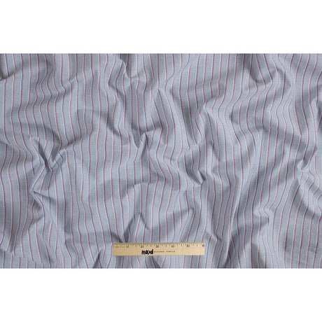 Gray Shadow Striped Cotton Shirting
