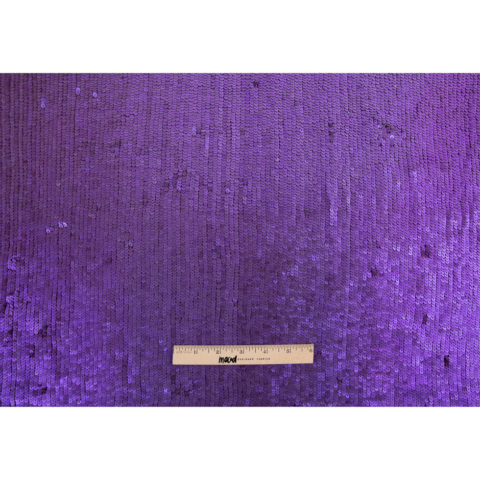 Phillip Lim Royal Purple Baby Sequined Silk Georgette