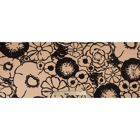 Marzipan/Black Floral Printed Woven