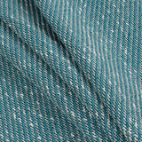 Baltic/White/Navy Blended Cotton Woven