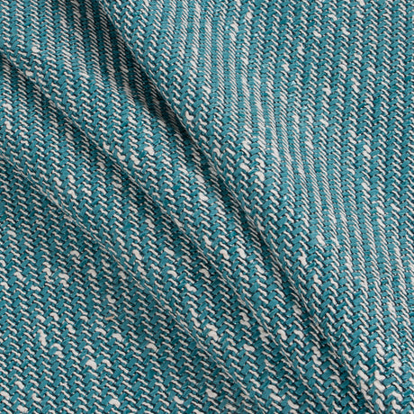 Baltic/White/Navy Blended Cotton Woven