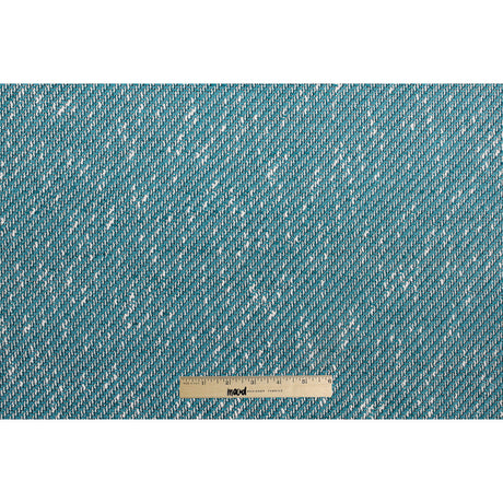 Baltic/White/Navy Blended Cotton Woven