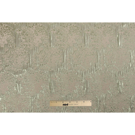 Metallic Green/Ivory Abstract Brocade