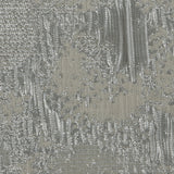 Metallic Silver/Ivory Abstract Brocade