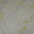 Metallic Silver/Lime/Ivory Abstract Brocade