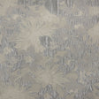 Metallic Silver/Ivory Floral Jacquard