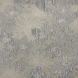 Metallic Silver/Ivory Floral Jacquard
