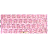 MetallicGold/Pink Fine Floral Lace w/ Scalloped Edges