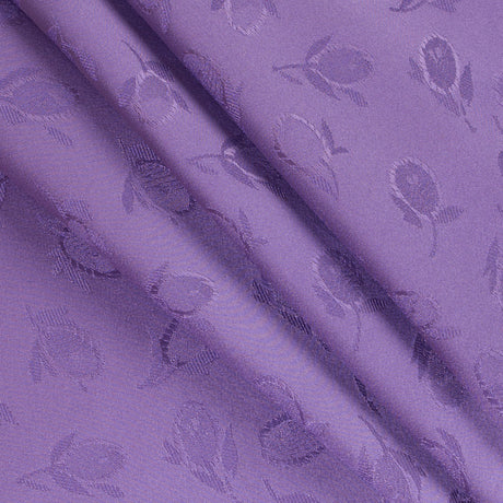 Purple Heart Floral Woven Polyester Lining