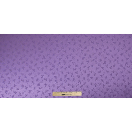 Purple Heart Floral Woven Polyester Lining