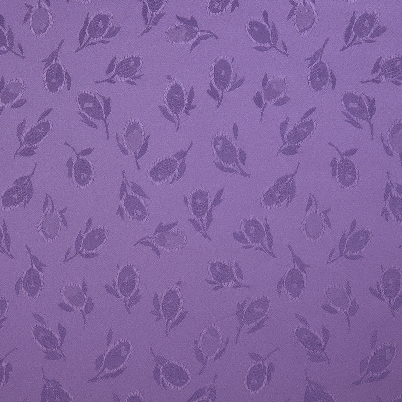 Purple Heart Floral Woven Polyester Lining